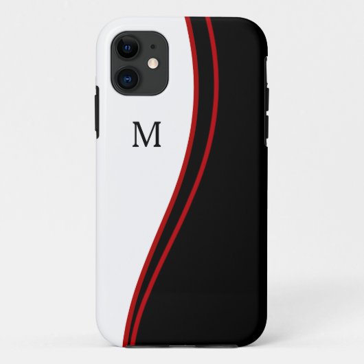 Cooles Berufliches Monogramm für Männer Case-Mate iPhone Hülle (Rückseite)