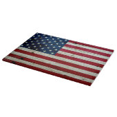 Cooles beunruhigtes amerikanische Flaggen-Holz Schneidebrett (Ecke)