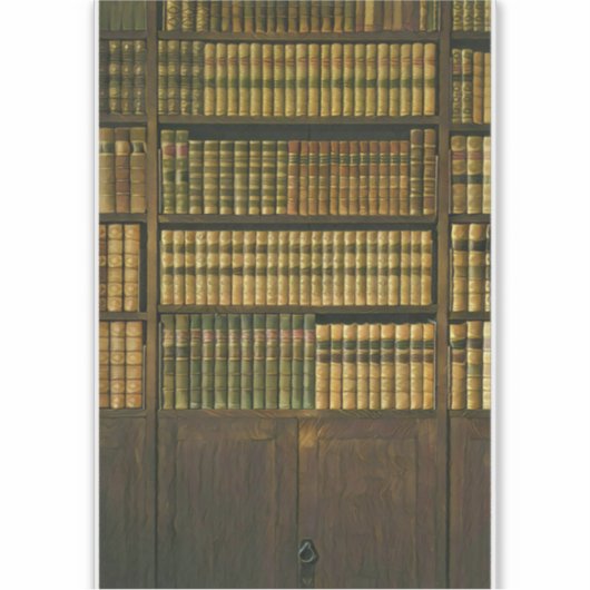 Cooles Bibliotheksgeschenk Aufkleber (Vorderseite)