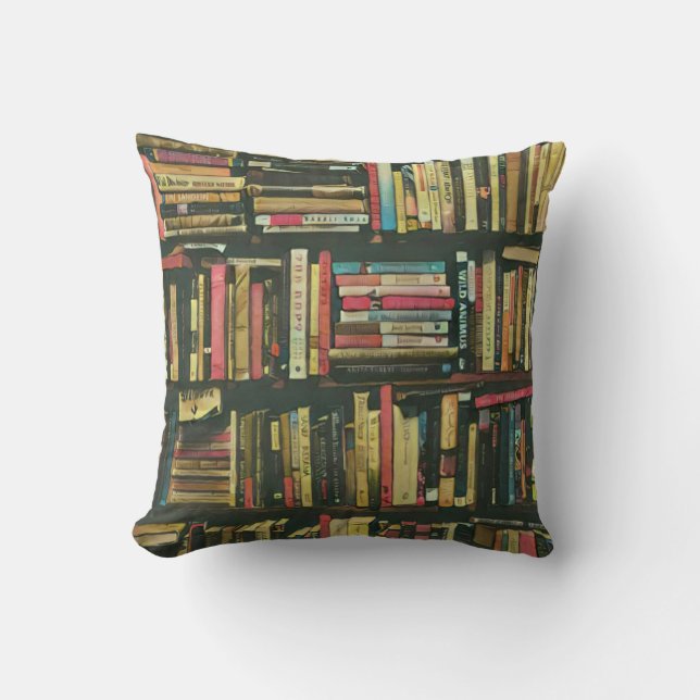 Cooles Bibliotheksgeschenk Kissen (Vorderseite)