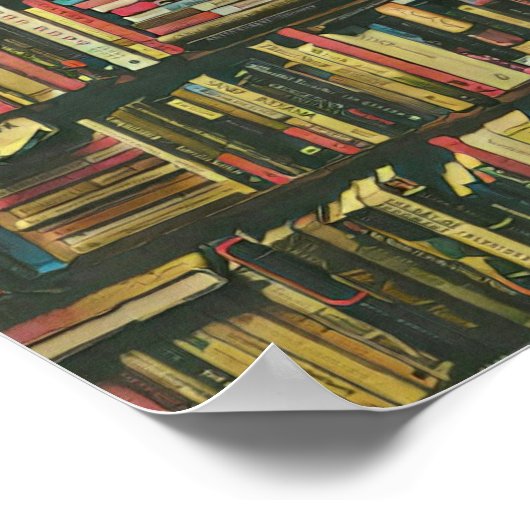 Cooles Bibliotheksgeschenk Poster (Ecke)