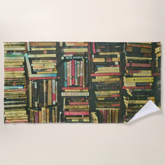 Cooles Bibliotheksgeschenk Strandtuch (Vorderseite)
