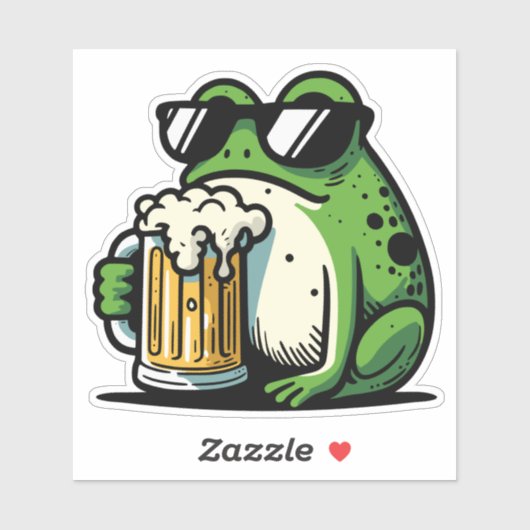 Cooles Bier Aufkleber (Blatt)