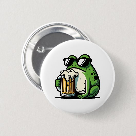 Cooles Bier Button (Vorne & Hinten)