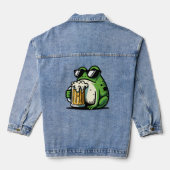 Cooles Bier Jeansjacke (Rückseite)