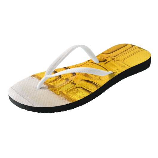 Cooles Bierglas Flip Flops Badesandalen (Schrägansicht)