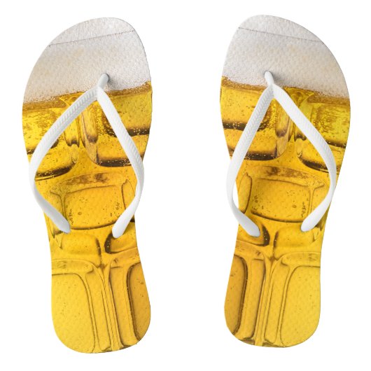 Cooles Bierglas Flip Flops Badesandalen (Fußbett)
