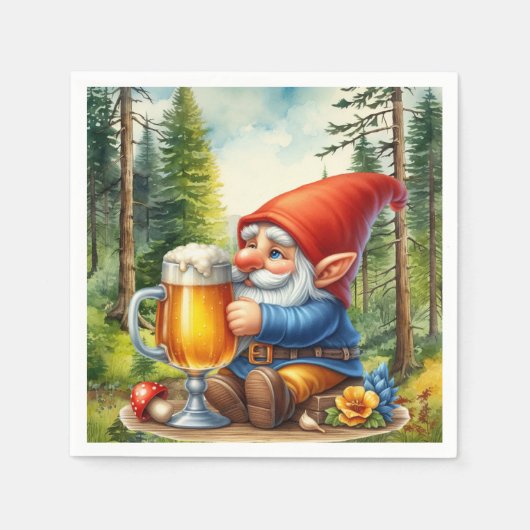 Cooles Bierknochen-Party Serviette (Vorderseite)