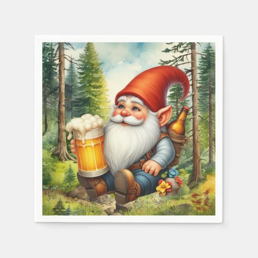 Cooles Bierknochen-Party Serviette (Vorderseite)