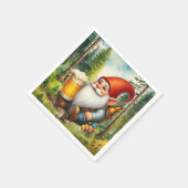 Cooles Bierknochen-Party Serviette (Ecke)