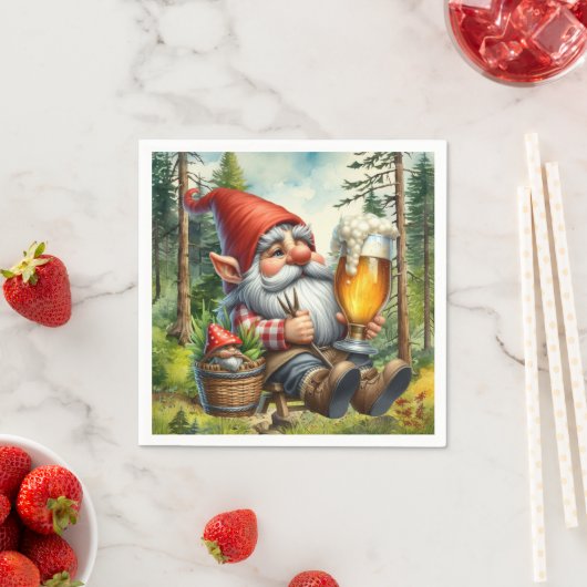 Cooles Bierknochen-Party Serviette (Beispiel)