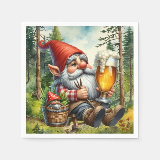 Cooles Bierknochen-Party Serviette (Vorderseite)