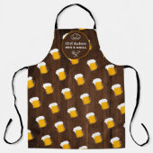 Cooles Biermuster aus Holz GRILLEN Grill Koch Schürze (Vorderseite)