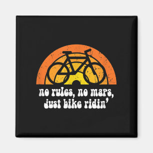 Cooles Bike-Zitat Retro 60er 1960er Regenbogen Magnet
