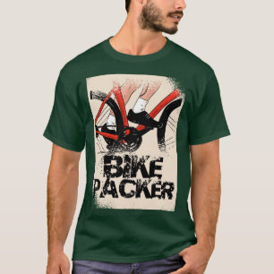 Cooles Bikepacker-Grafikdesign T-Shirt