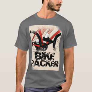 Cooles Bikepacker-Grafikdesign T-Shirt