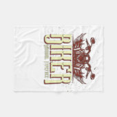 Cooles Bikerdesign - Originalschrift Fleecedecke (Vorderseite (Horizontal))
