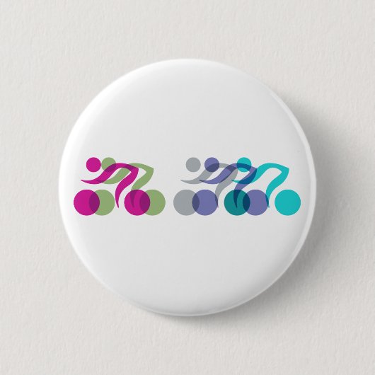 Cooles Bikerlogo Button (Vorderseite)