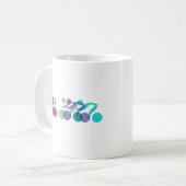 Cooles Bikerlogo Kaffeetasse (Vorderseite Links)