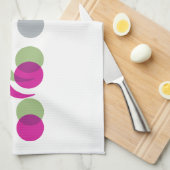 Cooles Bikerlogo Küchentuch (Viertel Falte)