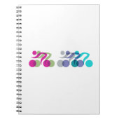 Cooles Bikerlogo Notizblock (Vorderseite)