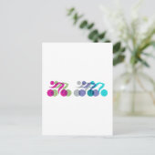 Cooles Bikerlogo Postkarte (Stehend Vorderseite)