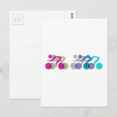 Cooles Bikerlogo Postkarte (Vorne/Hinten)
