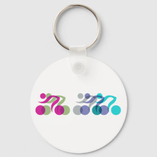 Cooles Bikerlogo Schlüsselanhänger