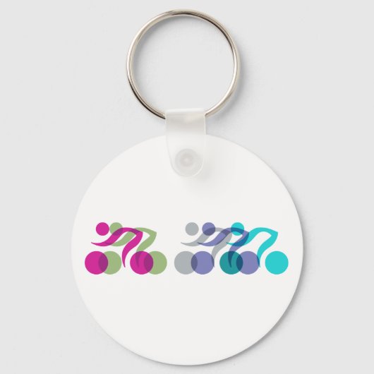 Cooles Bikerlogo Schlüsselanhänger (Vorderseite)