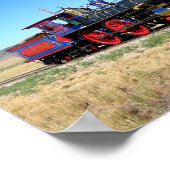 Cooles Bild der Lokomotive Poster (Ecke)