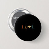 Cooles Bison Design Männer Frauen Kinder Buffalo B Button (Vorne & Hinten)