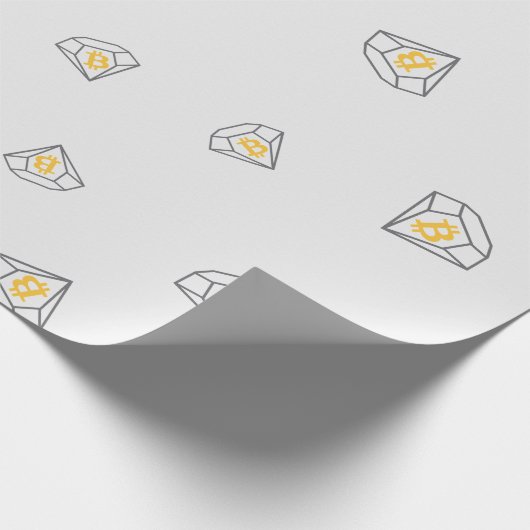 Cooles Bitcoin Diamond-Kryptowährungs-Münzmuster Geschenkpapier (Ecke)