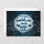 Cooles Bitcoin Postkarte (Vorne/Hinten)