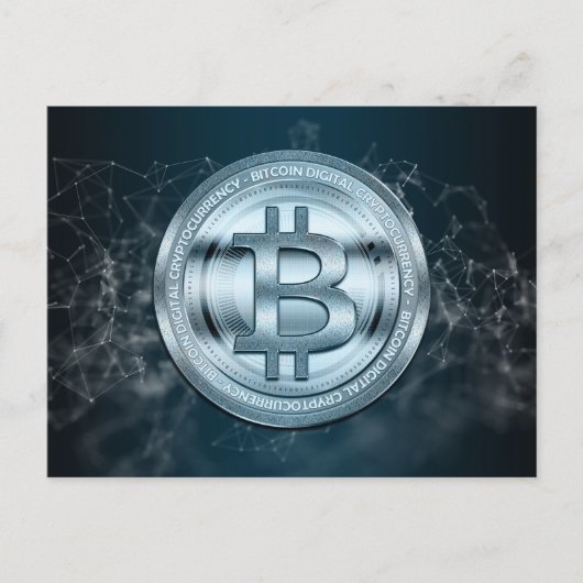 Cooles Bitcoin Postkarte (Vorderseite)