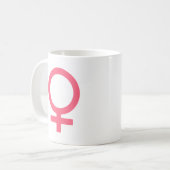 Cooles bittersüßes Venus-Symbol Kaffeetasse (Vorderseite Links)