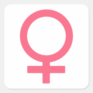 Cooles Bittersüßes Venus-Symbol Quadratischer Aufkleber