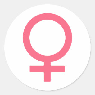 Cooles Bittersüßes Venus-Symbol Runder Aufkleber