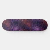 Cooles Black Lila Red Spione Web Design Skateboard (Horizontal)