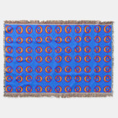 Cooles Blau und Gelb Decke (Vorderseite)