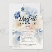 Cooles Blau und Pastell Wasser Brautparty Einladung (Vorderseite)