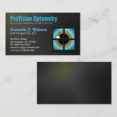 Cooles blaues Auge durch das Augenfenster Optometr Visitenkarte (Vorne/Hinten)
