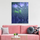 Cooles blaues Eis Leinwanddruck (Insitu (Wohnzimmer))