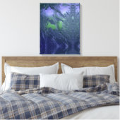 Cooles blaues Eis Leinwanddruck (Insitu (Schlafzimmer))