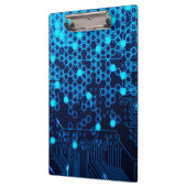 Cooles blaues elektronisches klemmbrett (Links)