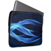 Cooles blaues Feuer Laptopschutzhülle (Vorne Rechts)