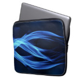 Cooles blaues Feuer Laptopschutzhülle (Vorderseite Links)