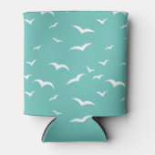 Cooles blaues Küstensegel Muster Beach Bar Dosenkühler (Vorderseite)