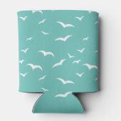 Cooles blaues Küstensegel Muster Beach Bar Dosenkühler (Rückseite)