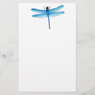 Cooles blaues Libellen-Briefpapier Briefpapier