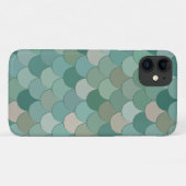 Cooles blaues Merman-Fisch-Scales-Muster Case-Mate iPhone Hülle (Rückseite (Horizontal))
